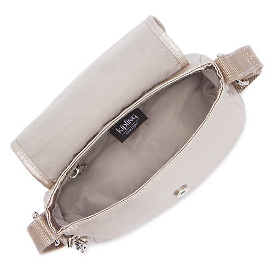 Kipling Sabian Metallic Crossbody Mini Väska Beige | SE 1867EB